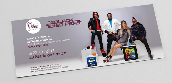 Agence K2 - Mahola Hotesses - Invitation The Black Eyed Peas