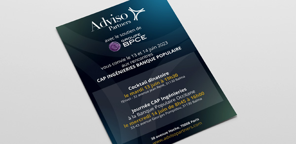 Agence K2 - Adviso Partners - Invitation investisseurs - Paris